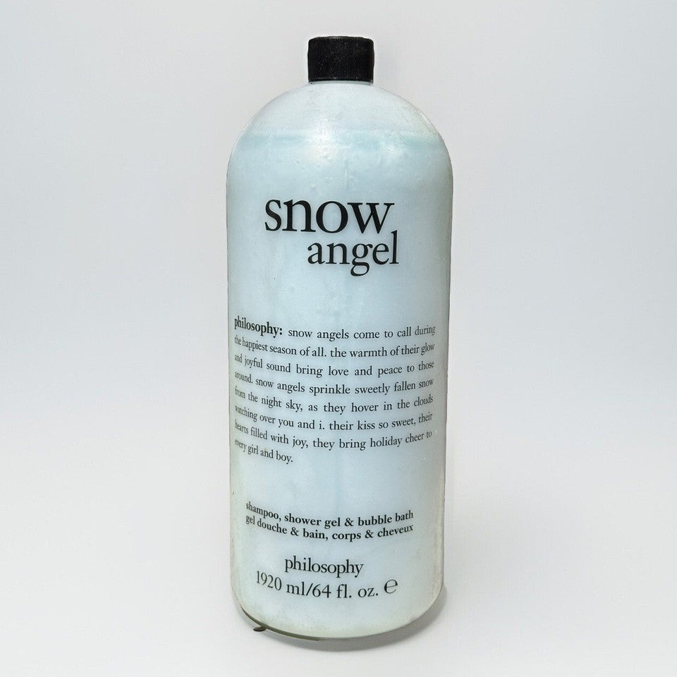 Philosophy Snow Angel Shampoo, Shower Gel & Bubble Bath 64 Oz + PUMP