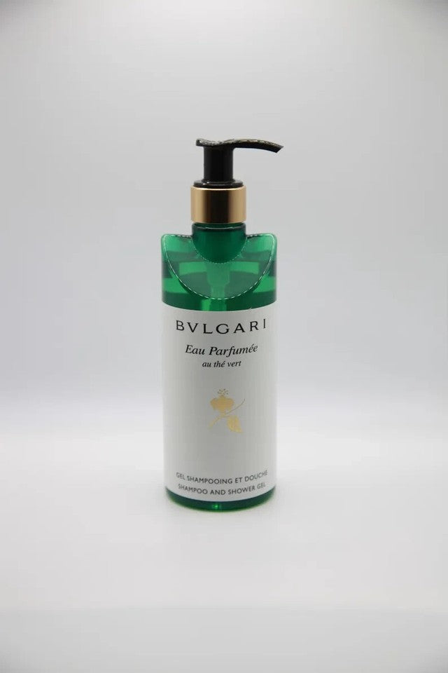 BVLGARI au thé Vert ( Green Tea ) Shampoo & Shower Gel - 10.1 Fl oz / 300mL NEW