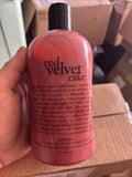 VINTAGE PHILOSOPHY RED VELVET CAKE 720ml 24fl Oz SHAMPOO,SHOWER GEL&BUBBLE BATH